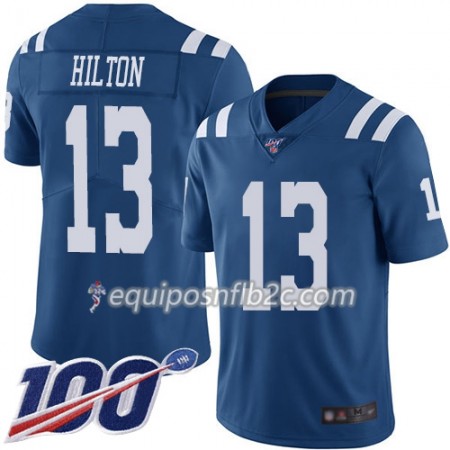 Camiseta Hombre NFL Indianapolis Colts T.Y. Hilton 13 Nike Azul 100th
